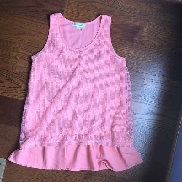 Doble Layer Tank top with shiny details - Picture 1 of 2